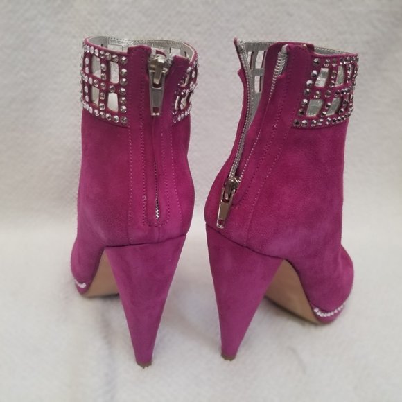 Hot pink new leather booties ! - Picture 4 of 6